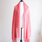 handwoven natural cotton wrap - pink