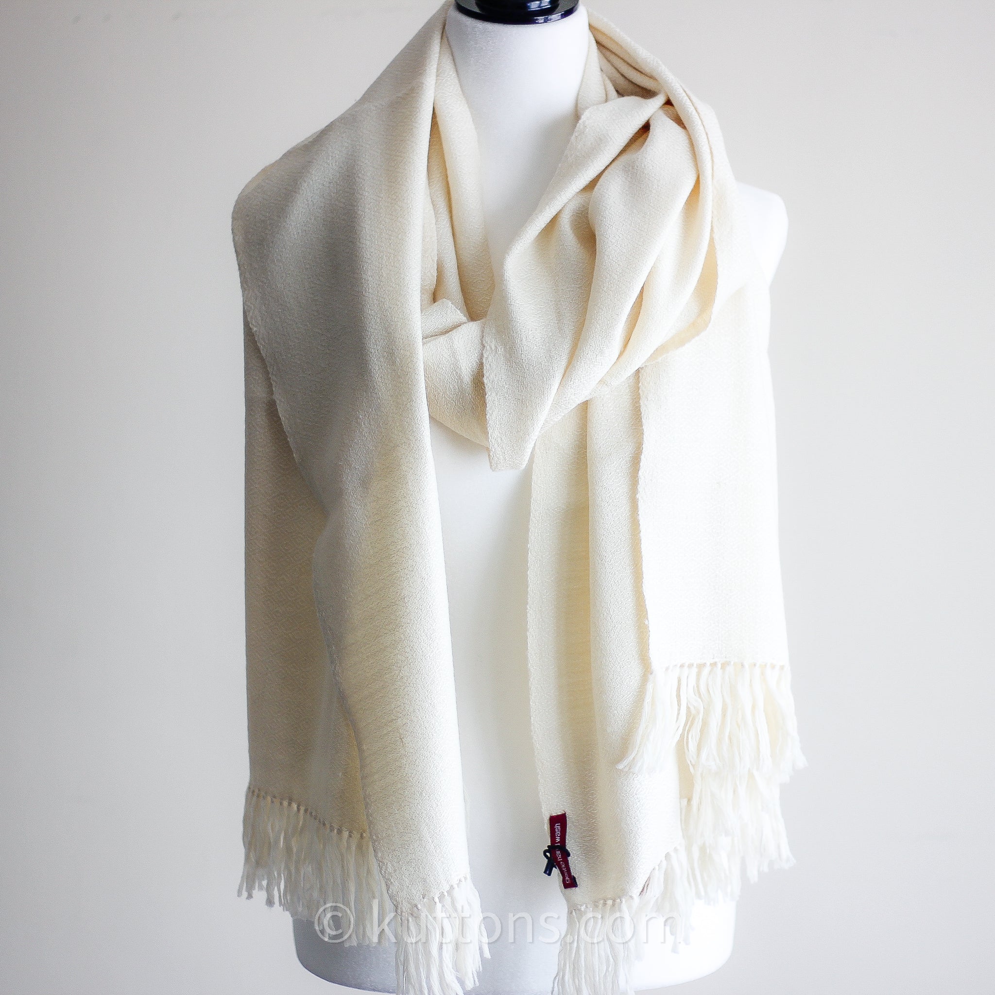 Cream wool deals scarf