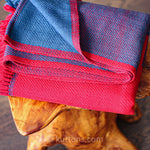 beautiful one of a kind naturally dyed handwoven woolen wrap stole