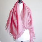 handwoven lenin wrap with natural colours