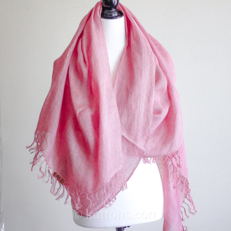 handwoven lenin wrap with natural colours