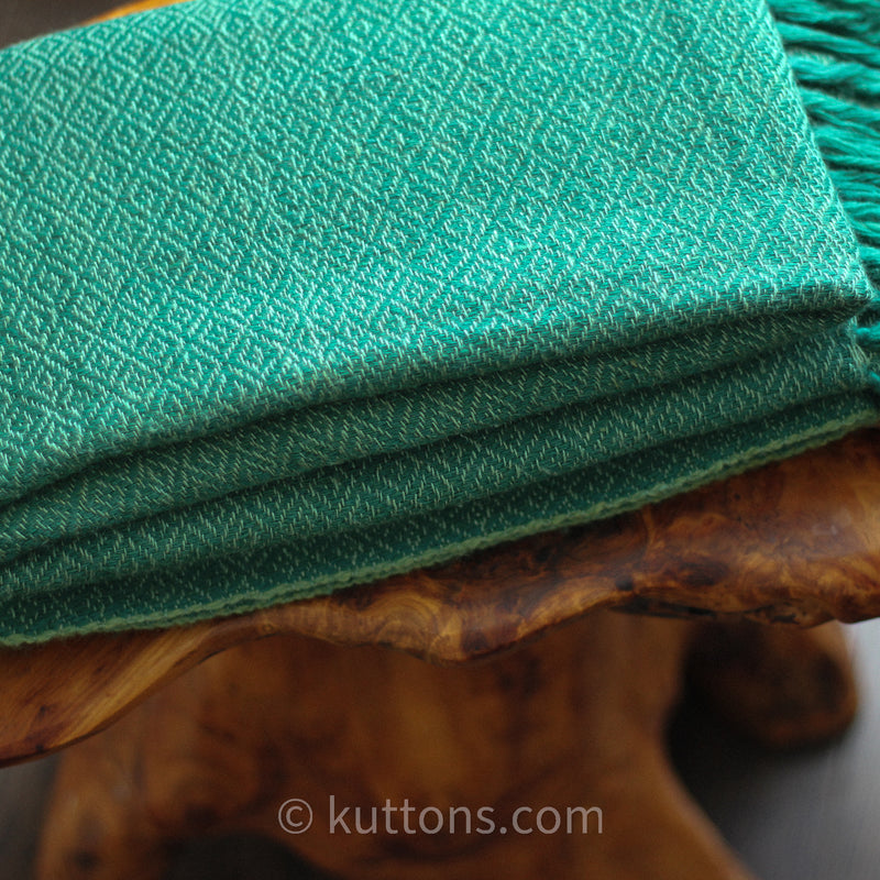 green natural dyed handwoven wrap