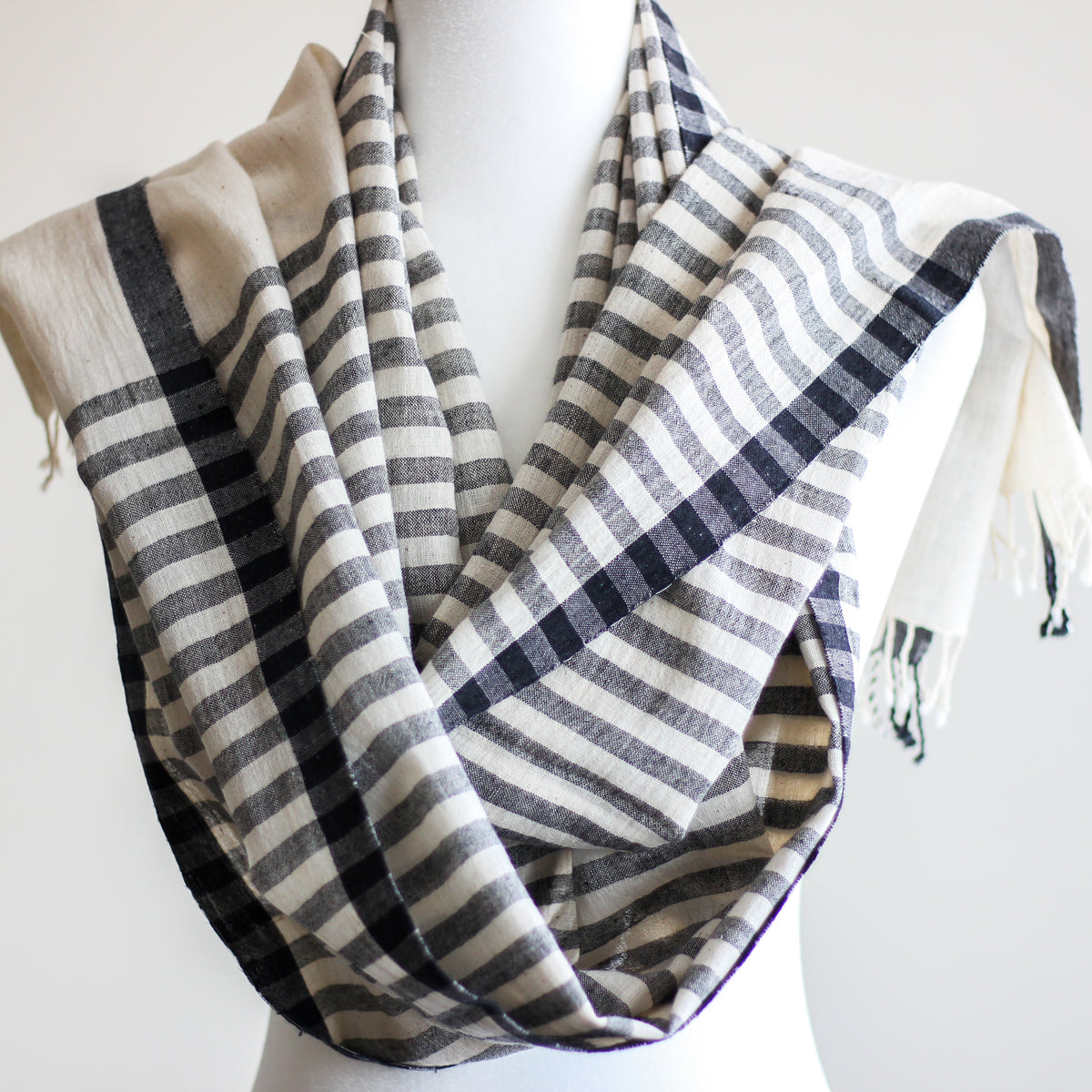 genetically pure kala cotton stole wrap