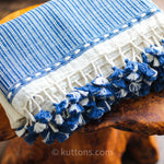 handwoven organic cotton shawl