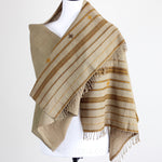 handwoven organic cotton scarf