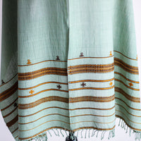 handwoven organic cotton wrap green