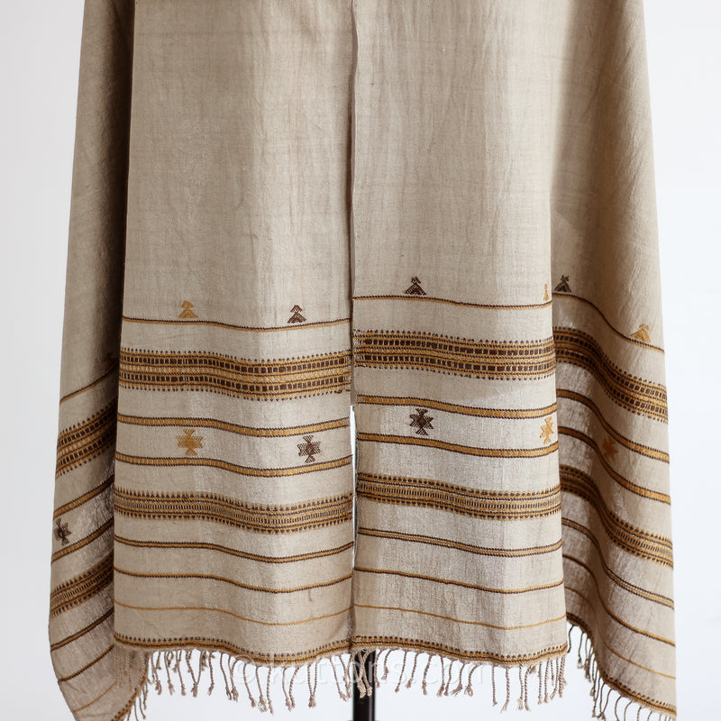 organic cotton brown scarf