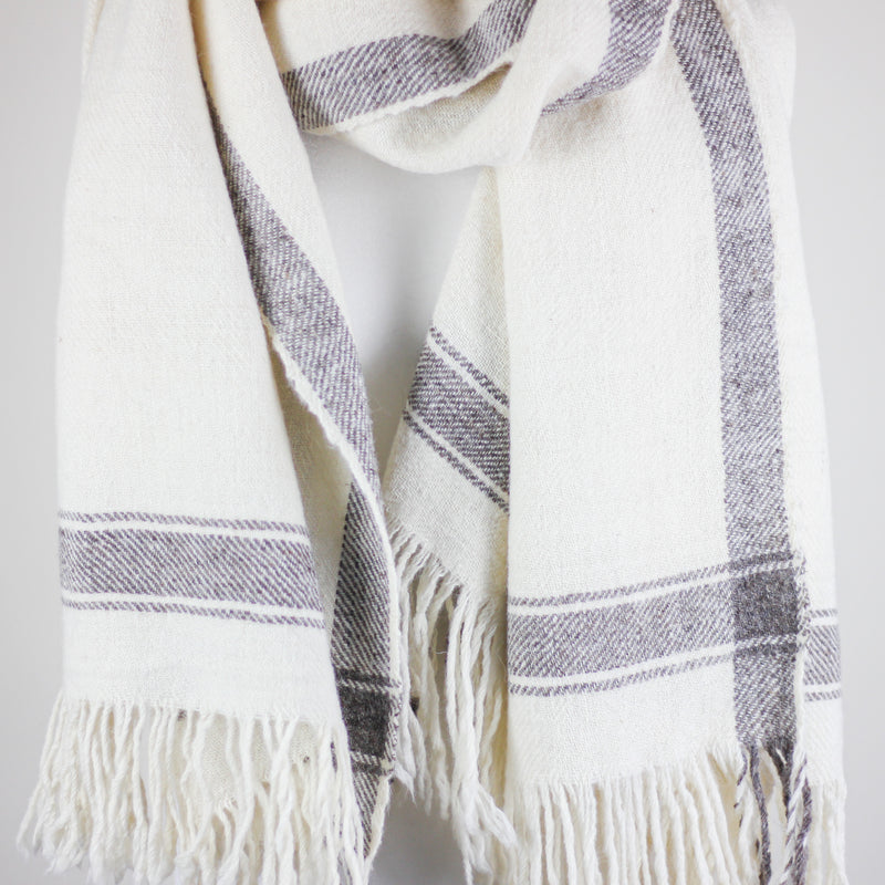 handwoven woolen shawl cum blanket
