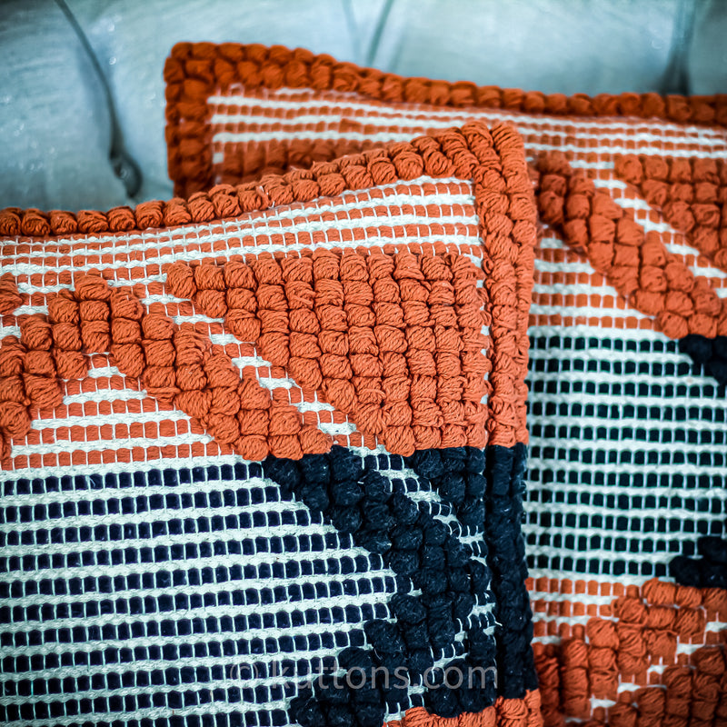 Handwoven Textured Cotton Pillow Cover