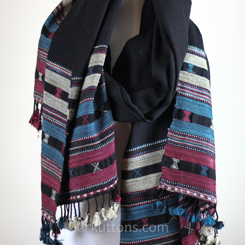 silk and wool shawl
