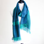 handwoven handmade woolen scarf in Himalayas
