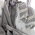 Handwoven Woolen Throw cum Blanket - Rustic Charm