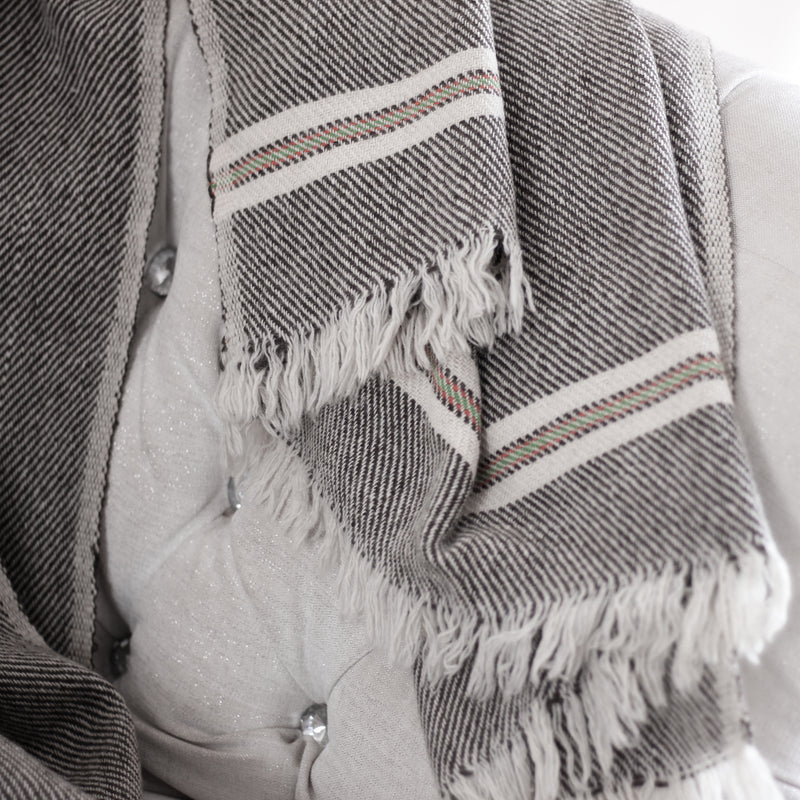 handmade woolen throw