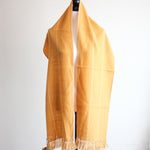 handmade woolen scarf naturally dyed