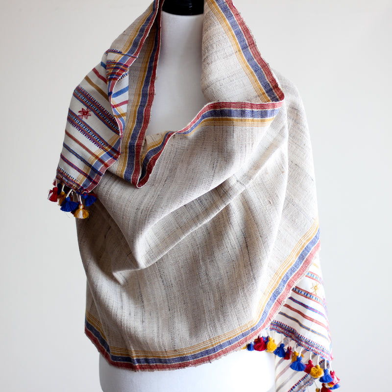 silk and cotton wrap