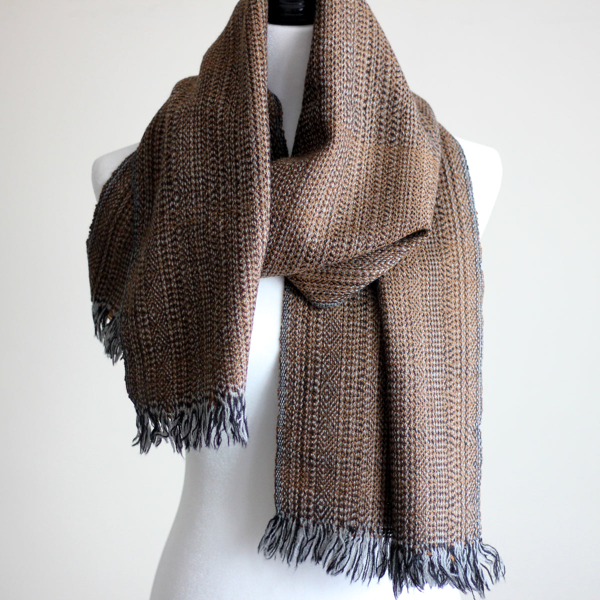 rare camel wool muffler scarf