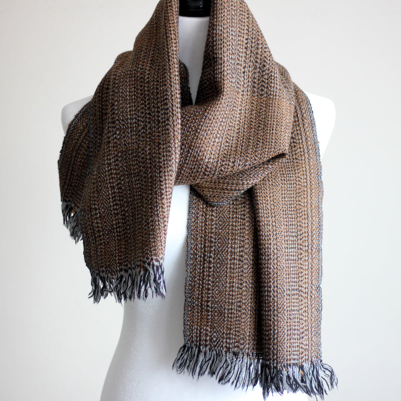rare camel wool muffler scarf