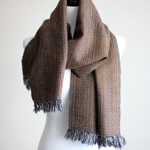 rare camel wool muffler scarf