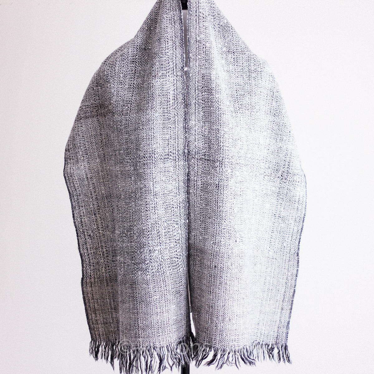 raw rustic sheep wool scarf