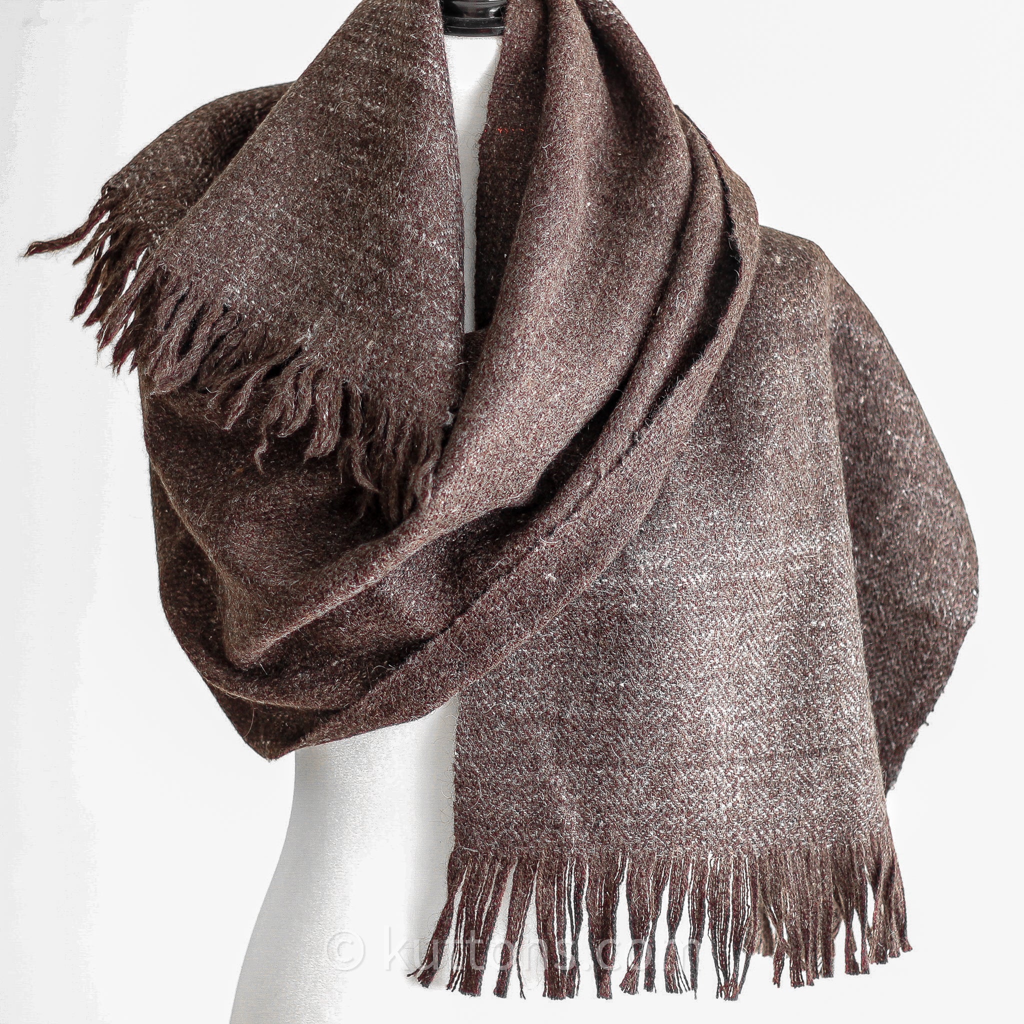 Himalayan Yak Wool Scarf - Rustic & Raw - Handwoven by Women Artisans in Ladakh