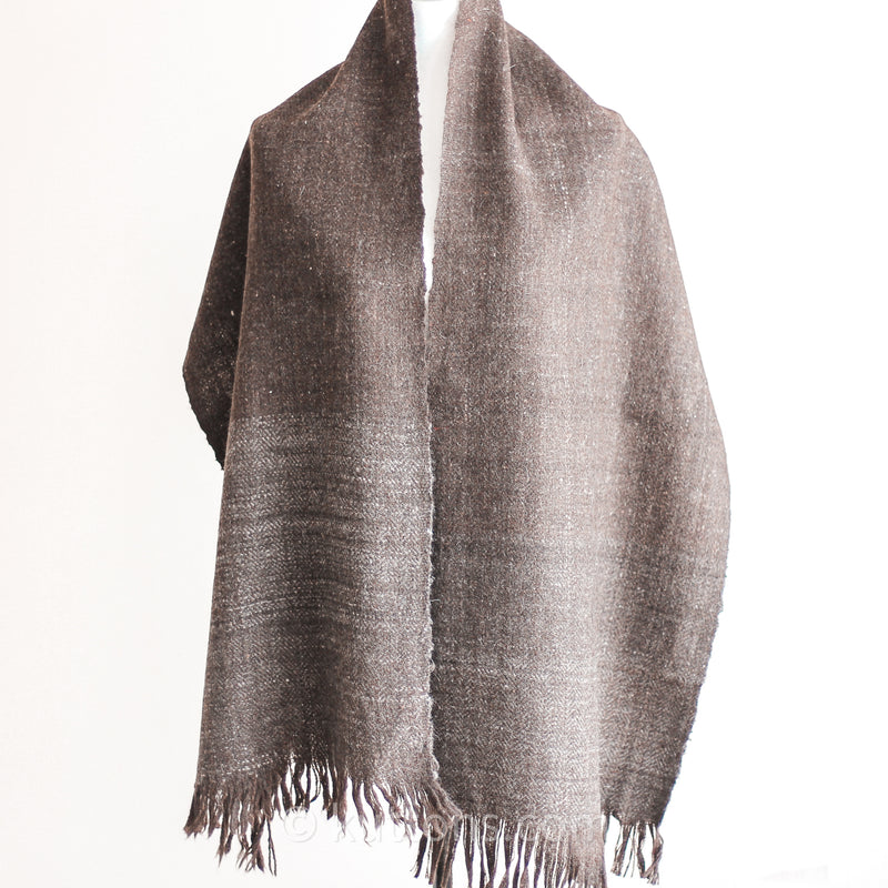 Unique yak wool scarf