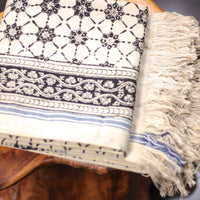 art block cotton towel