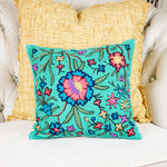 embroidered cushion cover