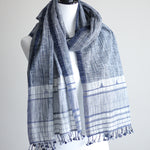 cotton wrap stole with tassels