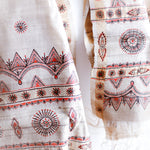 Kosa silk wrap with traditional tribal Godana hand painting