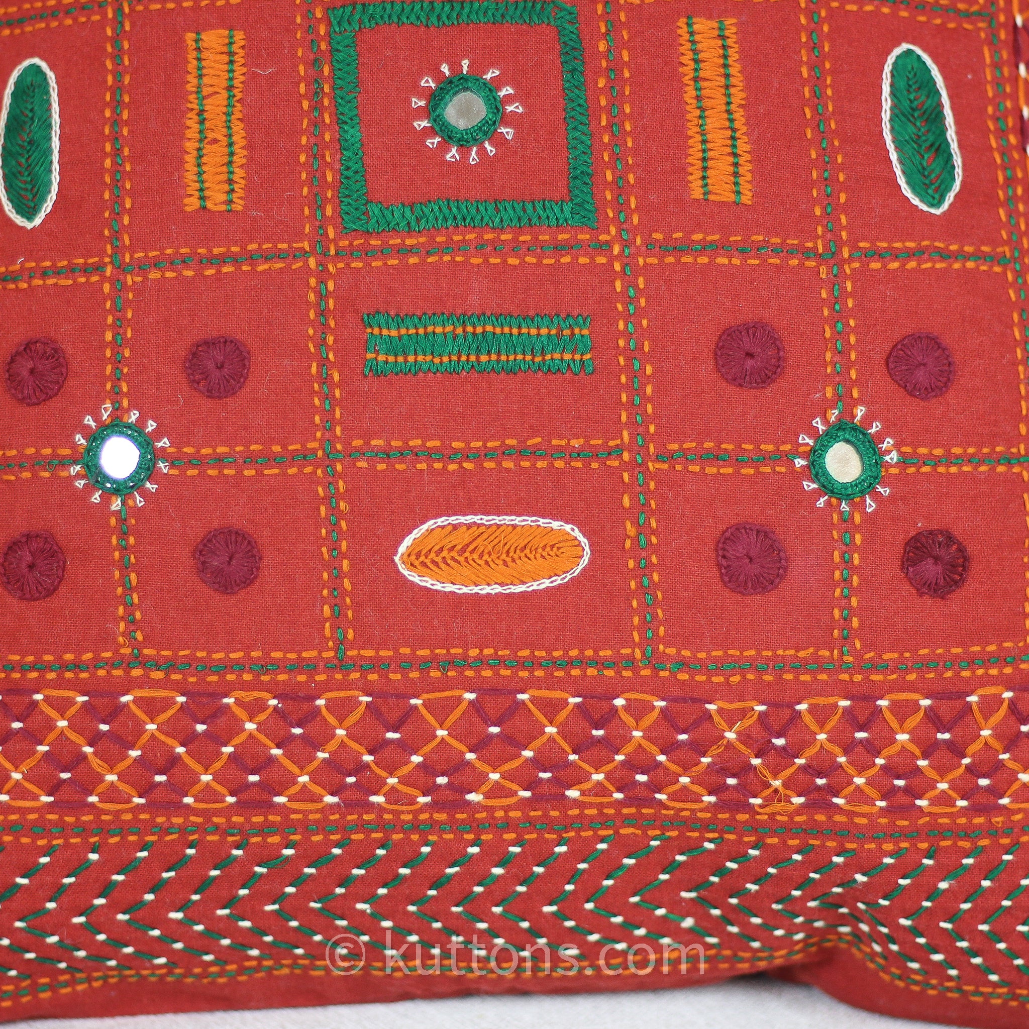 beautiful hand embriodary throw pillow