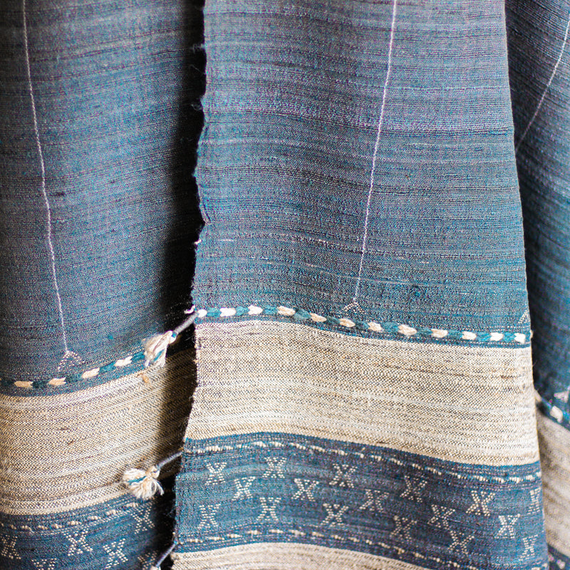 handwoven silk and woolen shawl wrap