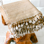 Handmade, handcrafted shawl wrap - tusser silk, merino wool