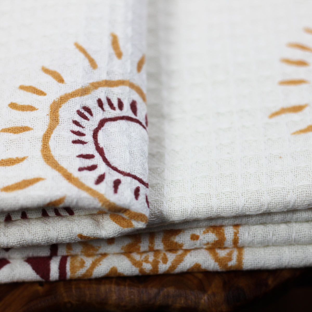 decorative cotton towel - handcrafted