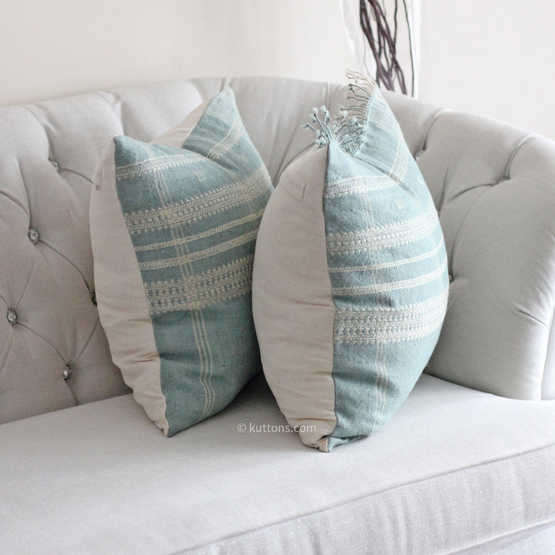 Handwoven Wool Cushion Cover Set - Bhujodi Antique Pillows