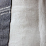 Handspun & Handwoven Organic Wool Pillow Cover - reverse side