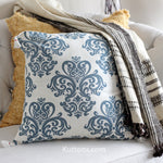 hand screen printed cotton cushion cover with throw