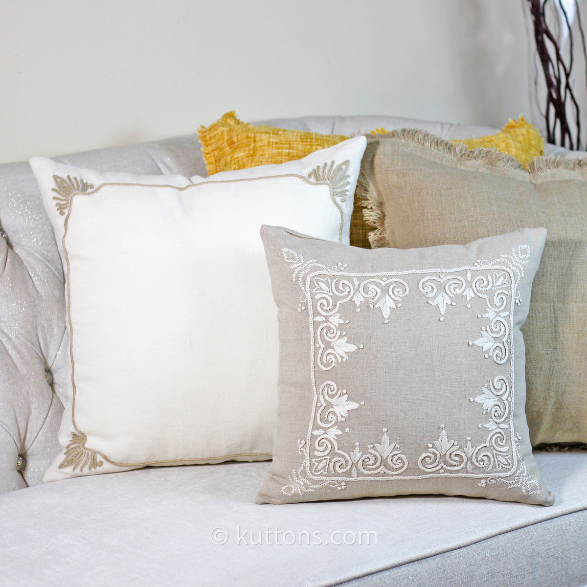cushion pillows made from linen fabric