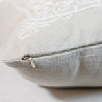 linen pillow cover zipper