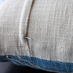 Handcrafted Jute Cotton Throw Pillow, zipper